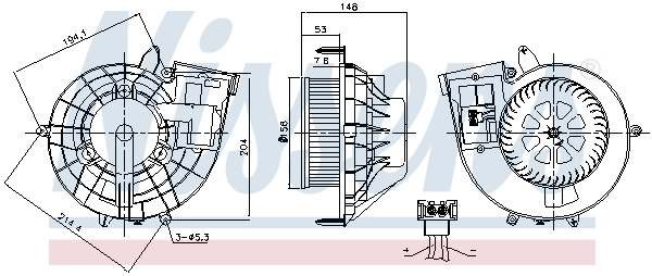 Interior Blower - 87210 NISSENS