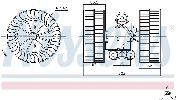 Interior Blower - 87212 NISSENS