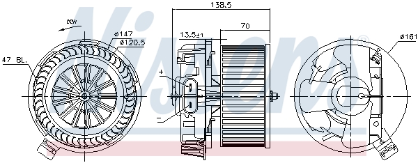 Interior Blower - 87214 NISSENS