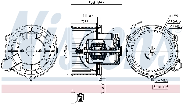 Interior Blower - 87234 NISSENS