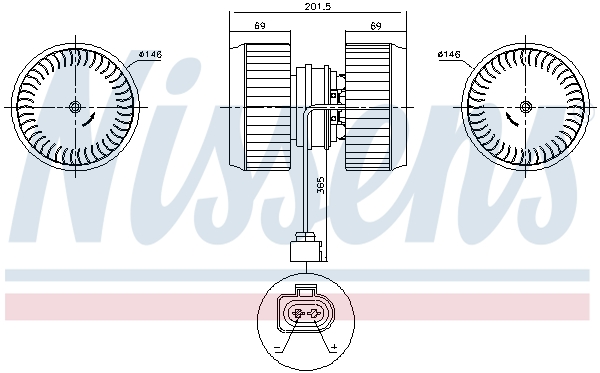 Interior Blower - 87238 NISSENS