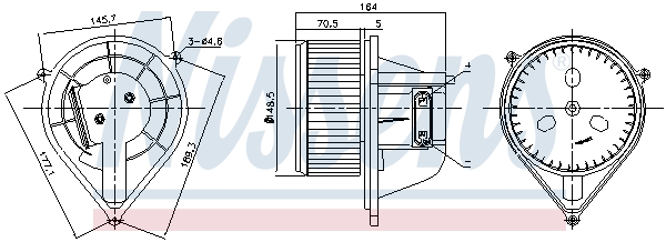 Interior Blower - 87241 NISSENS