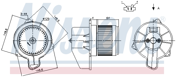 Interior Blower - 87305 NISSENS