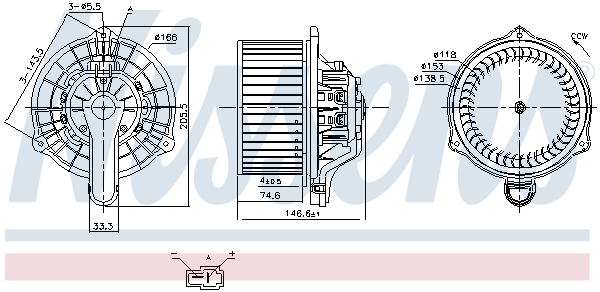 Interior Blower - 87335 NISSENS