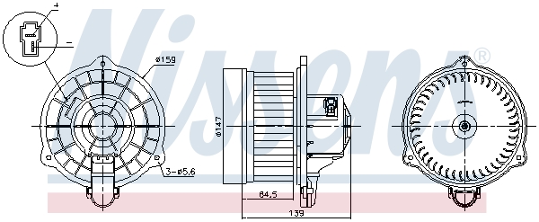 Interior Blower - 87390 NISSENS