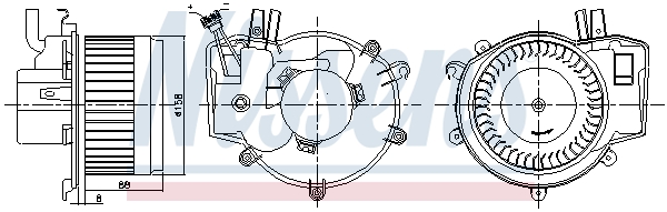 Interior Blower - 87395 NISSENS