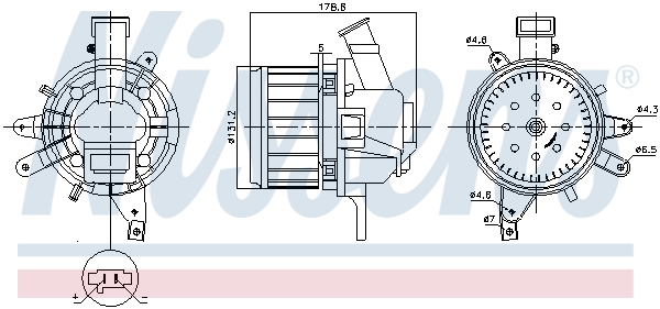 Interior Blower - 87396 NISSENS