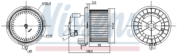 Interior Blower - 87415 NISSENS