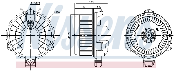 Interior Blower - 87419 NISSENS