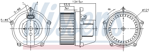 Interior Blower - 87444 NISSENS