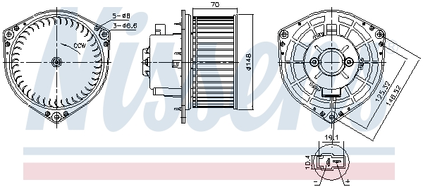 Interior Blower - 87454 NISSENS