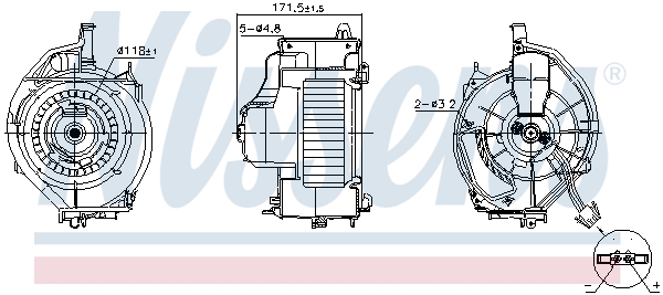 Ventilatore abitacolo - 87478 NISSENS