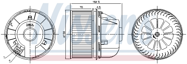 Interior Blower - 87492 NISSENS