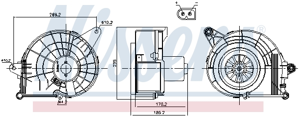 Interior Blower - 87500 NISSENS
