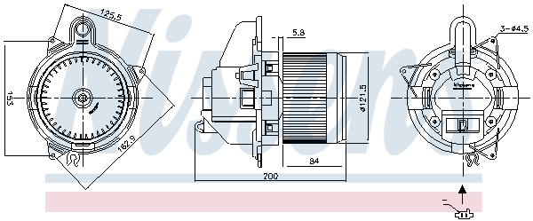 Interior Blower - 87502 NISSENS