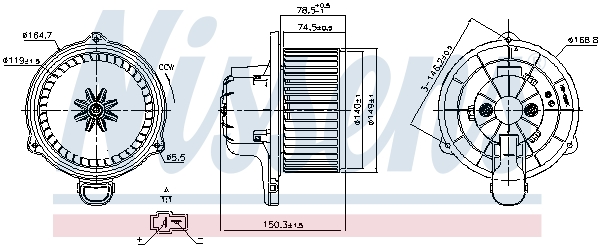 Interior Blower - 87510 NISSENS