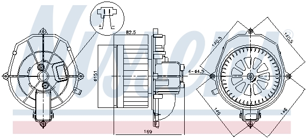 Interior Blower - 87518 NISSENS