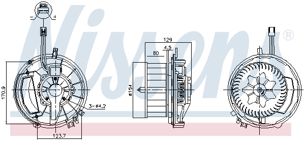 Interior Blower - 87524 NISSENS