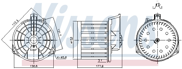 Interior Blower - 87549 NISSENS