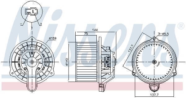 Interior Blower - 87568 NISSENS