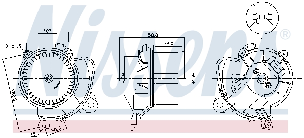 Interior Blower - 87574 NISSENS