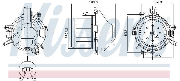 Ventilatore abitacolo - 87596 NISSENS