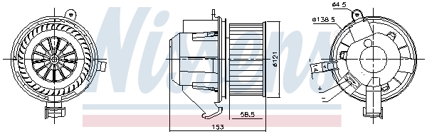 Interior Blower - 87607 NISSENS