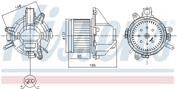Ventilatore abitacolo - 87608 NISSENS