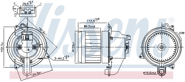 Ventilatore abitacolo - 87609 NISSENS