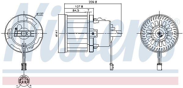 Interior Blower - 87610 NISSENS