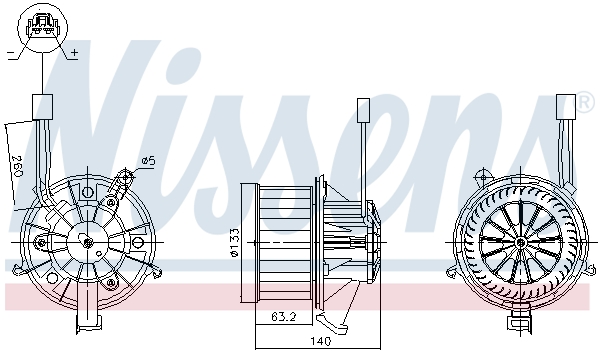Interior Blower - 87612 NISSENS