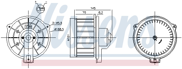 Ventilatore abitacolo - 87615 NISSENS