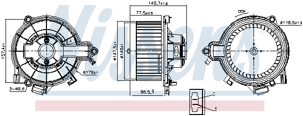 Interior Blower - 87616 NISSENS