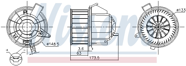 Interior Blower - 87617 NISSENS