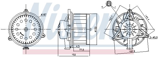 Interior Blower - 87618 NISSENS