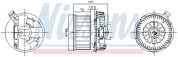 Interior Blower - 87619 NISSENS