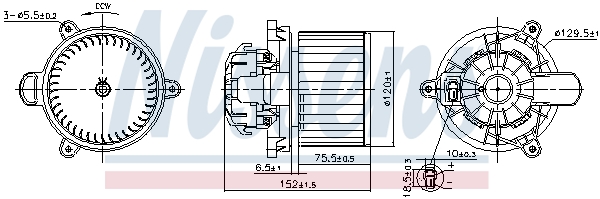 Ventilatore abitacolo - 87625 NISSENS