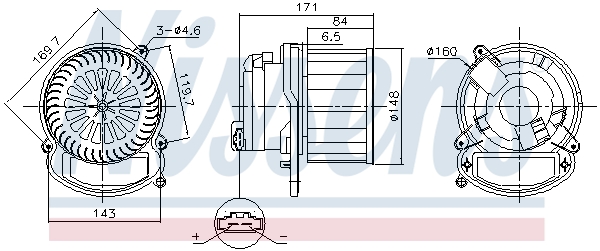 Innenraumgebläse - 87635 NISSENS