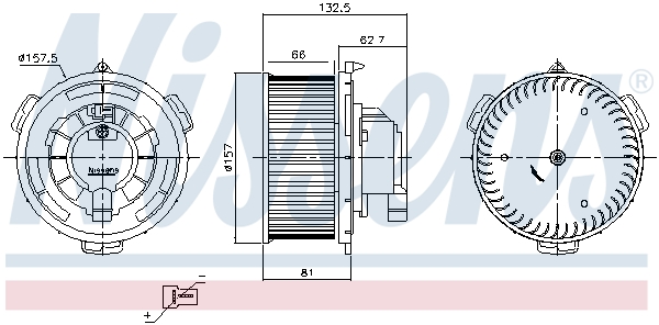 Ventilatore abitacolo - 87650 NISSENS