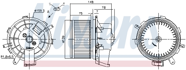 Interior Blower - 87675 NISSENS