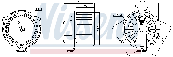 Ventilatore abitacolo - 87717 NISSENS