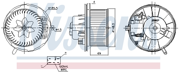 Ventilatore abitacolo - 87762 NISSENS