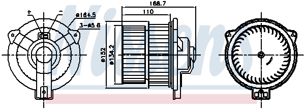 Interior Blower - 87809 NISSENS