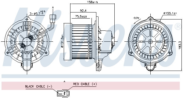 Interior Blower - 87820 NISSENS