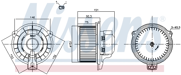 Interior Blower - 87821 NISSENS