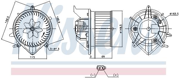 Interior Blower - 87840 NISSENS