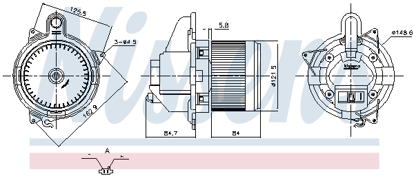 Interior Blower - 87846 NISSENS