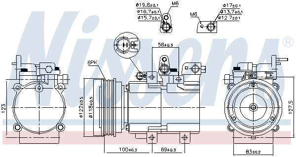 Compressor, air conditioning - 890130 NISSENS