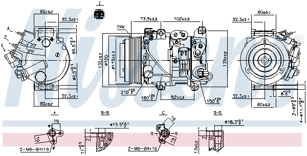 Compressor, air conditioning - 890158 NISSENS