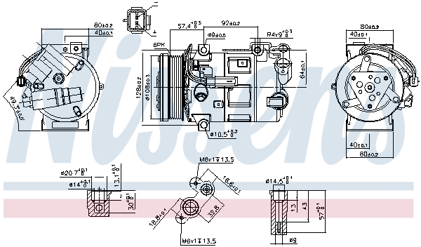 Compressore, Climatizzatore - 890210 NISSENS